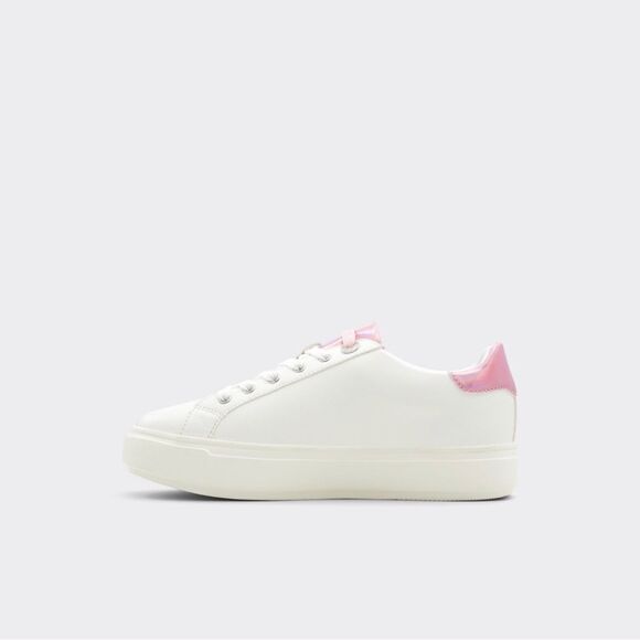 NIB Limited Edition Barbie x Aldo White Sneakers Sz 8.5 - Picture 4 of 9